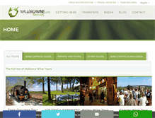 Tablet Screenshot of mallorcawinetours.com